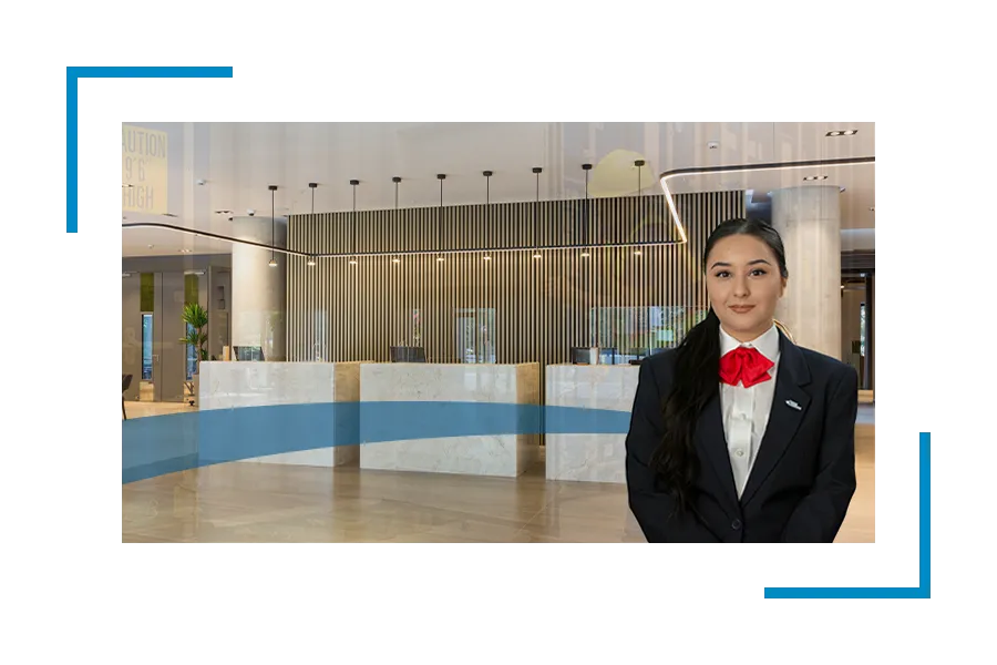 Allied Universal Security guard in uniform